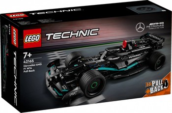 LEGO Technic 42165 Mercedes‑AMG F1 W14 E Performance — konstruktorius su traukimo (pull-back) mechanizmu