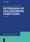 Extension of Holomorphic Functions