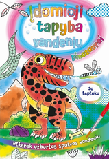 Įdomioji tapyba vandeniu. Dinozaurai