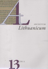 Archivum Lituanicum 13