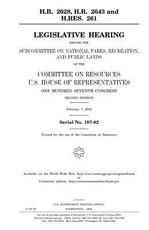 H.R. 2628, H.R. 2643, and H. Res. 261