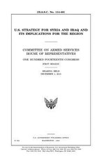 U.S. strategy for Syria and Iraq and its implications for the region
