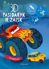 Pasidaryk ir žaisk: 3D automobiliai. Spalvink, iškirpk, suklijuok ir kurk įvairiausius žaidimus!