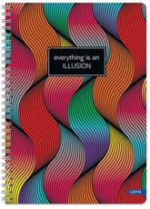 Sąsiuvinis su spirale A4 100lap 70g lang ILLUSION