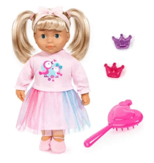 Lėlė Emilija kalbanti 4 kalbomis, 38 cm