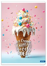 Sąsiuvinis A4 52lap. 70g ICE CREAM linija