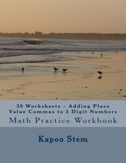 30 Worksheets - Adding Place Value Commas to 5 Digit Numbers