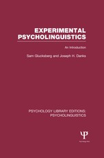 Experimental Psycholinguistics (PLE: Psycholinguistics)