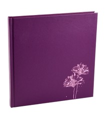 Užrašinė ZOOMBOOK su meno terapijos piešiniais (tamsiai violetinė). Stilingo dizaino užrašų knyga kietais viršeliais + 54 įspūdingos iliustracijos