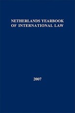 Netherlands Yearbook of International Law: Volume 38, 2007