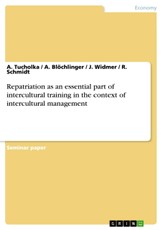 Repatriation as an essential part of  intercultural training in the context of intercultural management