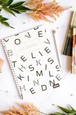 Taškuota užrašinė su spirale Project