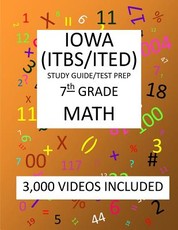 7th Grade IOWA ITBS ITED, 2019 MATH, Test Prep