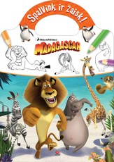 Madagaskaras. Spalvink ir žaisk