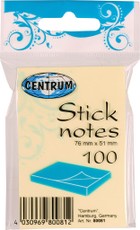 Lipnūs lapeliai 51x76mm 100l geltoni CENTRUM