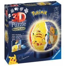 3D dėlionė (72 dalys) — šviečiantis Pokémon rutulys
