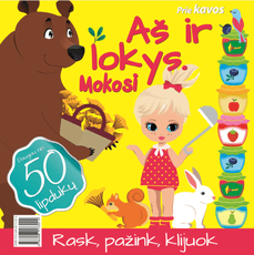 Aš ir lokys. Mokosi. Su 50 lipdukų