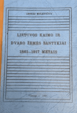 Lietuvos kaimo ir dvaro žemės santykiai 1861–1917 metais