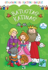 Batuotas katinas. Spalvinimo ir skaitymo knygelė