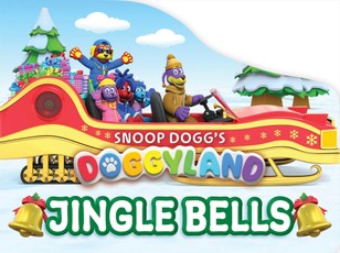 Snoop Dogg's Doggyland: Jingle Bells (a Snoop Dogg Doggyland Christmas Holiday Shaped Board Book for Kids)