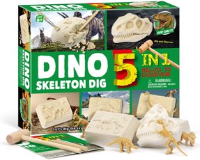 Archeologijos kasinėjimo rinkinys „5 dinozaurai“