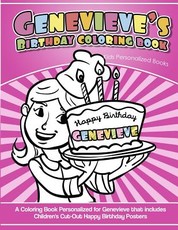 Genevieve's Birthday Coloring Book Kids Personalized Books