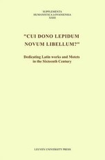 Cui Dono Lepidum Novum Libellum?