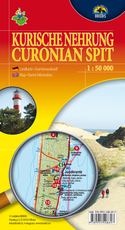 Kuršių nerija. Žemėlapis (vokiečių-anglų k.), 1:50 000