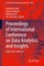 Proceedings of International Conference on Data Analytics and Insights