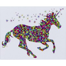 Tapyba pagal skaičius „Vienaragis“, su akriliniais dažais