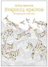 Svajonių spalvos. 30 spalvinimo atvirukų