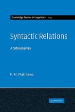 Syntactic Relations