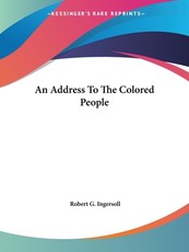 An Address To The Colored People