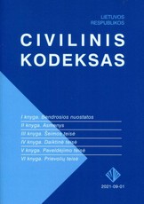 Lietuvos Respublikos civilinis kodeksas (2021 rugsėjo 1 d.)