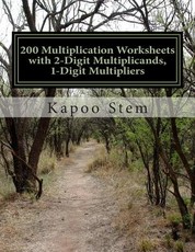 200 Multiplication Worksheets with 2-Digit Multiplicands, 1-Digit Multipliers