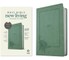 NLT Large Print Premium Value Thinline Bible, Filament Enabled (Leatherlike, Morning Bloom Sage Green)