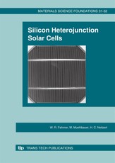 Fahrner, W: Silicon Heterojunction Solar Cells