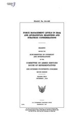 Force management levels in Iraq and Afghanistan
