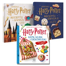 Hario Poterio 3 receptų knygų rinkinys: Oficiali Hario Poterio receptų knyga + Oficiali Hario Poterio receptų knyga II + Oficiali Hario Poterio receptų knyga. Kepk, kurk ir dekoruok!
