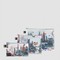 LOQI užsegamų krepšelių rinkinys „KRISTJANA S WILLIAMS INTERIORS World Skyline Recycled Zip Pockets“