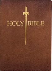 Kjver Sword Bible, Giant Print, Acorn Bonded Leather, Thumb Index