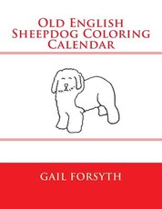 Old English Sheepdog Coloring Calendar