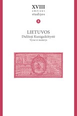 XVIII amžiaus studijos, t. 8: Lietuvos Didžioji Kunigaikštystė. Vyrai ir moterys