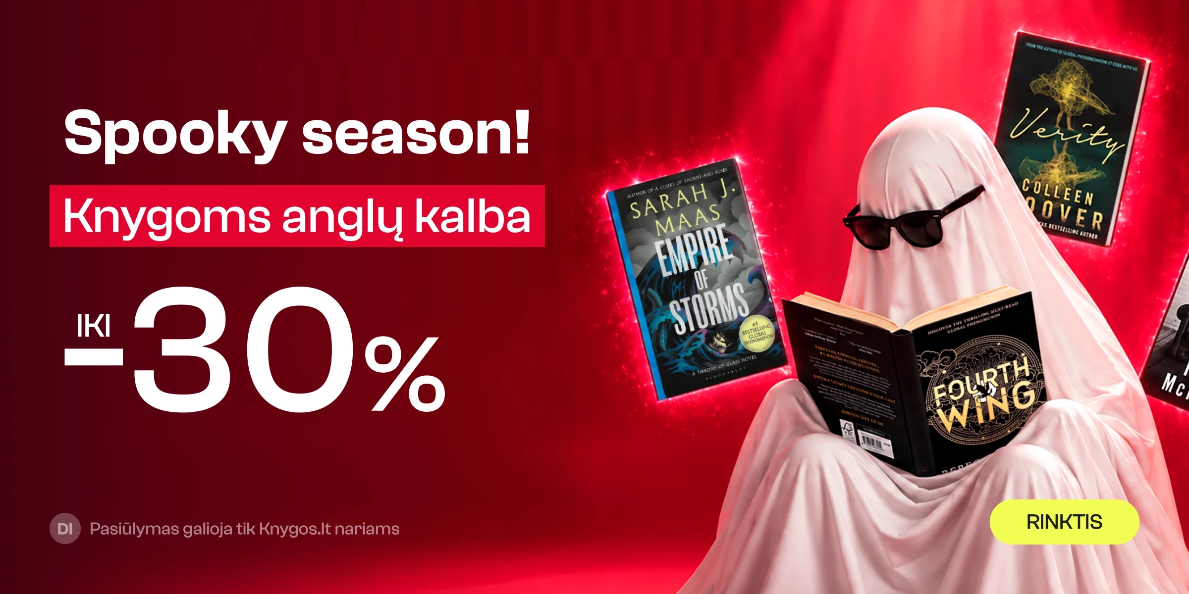 SPOOKY SEASON! Atrinktoms knygoms anglų kalba iki -30%