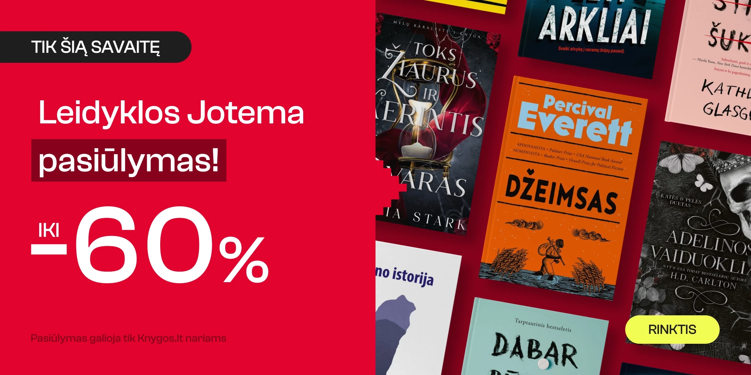 Leidyklos JOTEMA knygoms iki -60%!
