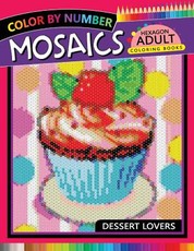Dessert Lovers Mosaics Hexagon Coloring Books