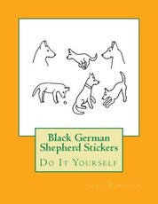 Black German Shepherd Stickers
