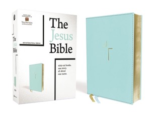 The Jesus Bible, NIV Edition, Leathersoft, Blue, Indexed, Comfort Print