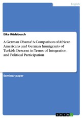 A German Obama? A Comparison of African Americans and German Immigrants of Turkish Descent in Terms of Integration and Political Participation