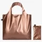 LOQI pirkinių krepšys „METALLIC Rose Gold Bag“